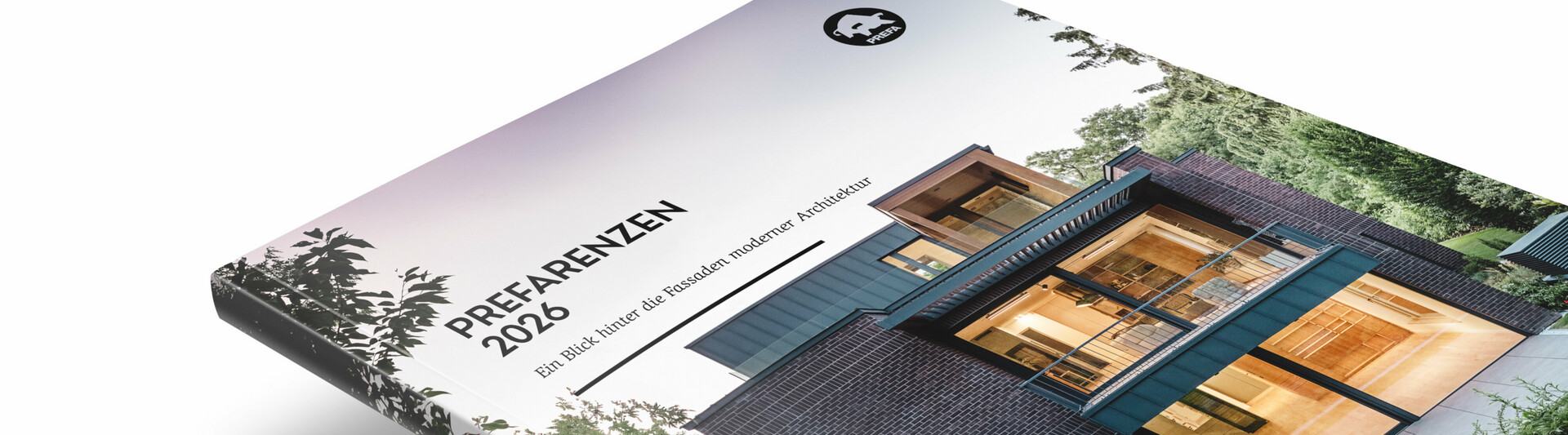 Billede af Prefarenzen-bogen fra 2026-udgaven på hvid baggrund. På omslaget ses et Prefarenzen-hus.