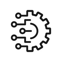 Tandhjulsgrafik, der står for teknisk udvikling og nyskabelse