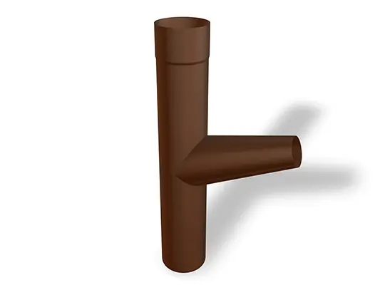 PREFA konisk grenrør, Ø 100 x 50-75 mm, muliggør en fleksibel overgang mellem rør med forskellige diametre i tagafvandingssystemer.