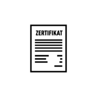 Grafik med certifikat