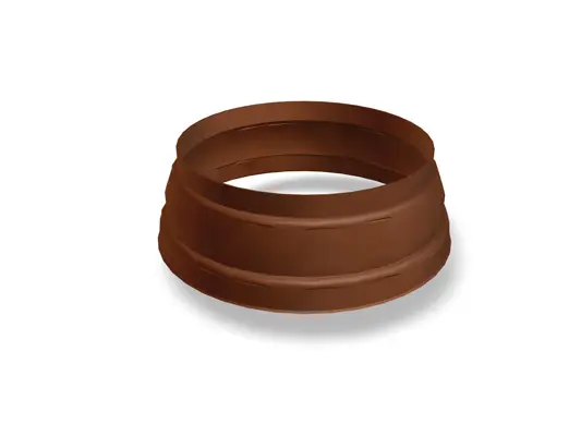 PREFA brøndkrave, brun, 60/115, 80/115, 100/115, 100/150, 120/150 mm, præcis afslutning til nedløbsrør