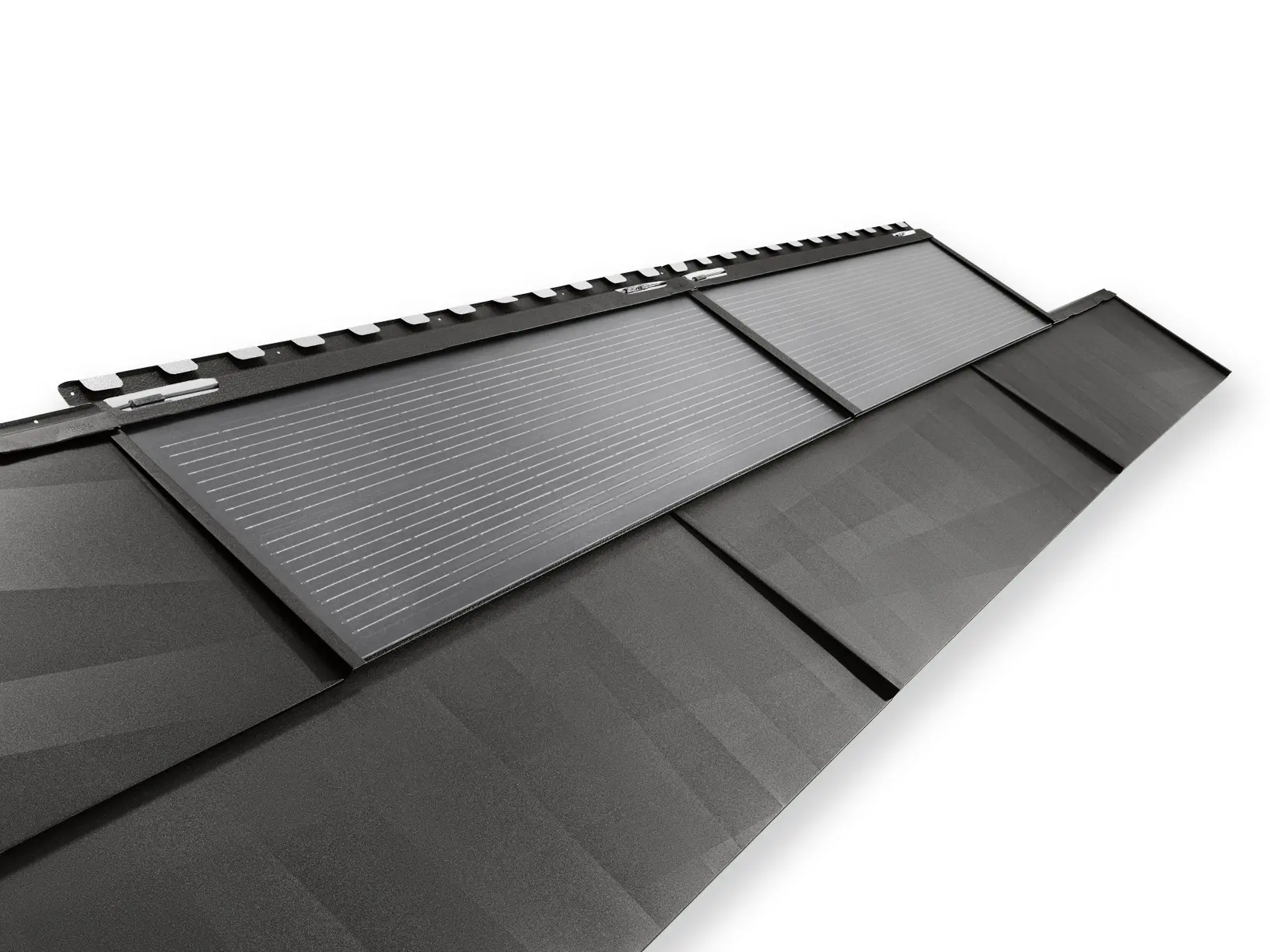 PREFA-solcelletagplade stor med tagpanel FX.12 i antracit